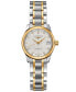 ფოტო #1 პროდუქტის Women's Swiss Automatic Master Diamond Accent 18k Gold and Stainless Steel Bracelet Watch 26mm L21285777