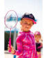 Фото #2 товара Рашгард для девочек Deux Par Deux с длинным рукавом "Фуксия в стиле тай дай с принтами цветов" - для малышей