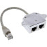 Фото #2 товара InLine Cat.5e ISDN T-Adapter RJ45 male to 2x RJ45 female 15cm