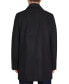 Фото #2 товара Men's Coat with Faux-Leather Trim