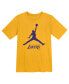 Preschool Gold Los Angeles Lakers Essential Jumpman T-Shirt Золотистый, 5/6 - фото #2