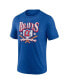 ფოტო #2 პროდუქტის Men's Heather Royal Atlanta Braves Home Team Tri-Blend T-Shirt