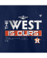 Фото #2 товара Men's Navy Houston Astros 2022 AL West Division Champions Locker Room Big and Tall T-shirt