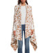 Фото #1 товара Time and Tru Cozy Wrap Women's One Size White Leopard Print Polyester Reversible