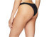 Vitamin A 251217 Women's Black High-leg Ribbed Bikini Bottoms Swimwear Size M
