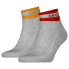 LEVI´S UNDERWEAR Sport 2 Units Quarter short socks 2 pairs orange / yellow, 43-46 - фото #1