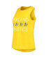 ფოტო #3 პროდუქტის Women's Green, Gold Oakland Athletics Meter Muscle Tank Top and Pants Sleep Set