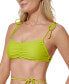 Фото #2 товара Tommy Hilfiger Standard Adjustable Comfortable Bikini Top, Bright Chartruese XL