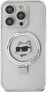 Фото #3 товара Karl Lagerfeld Karl Lagerfeld KLHMP15XHMRSCHH iPhone 15 Pro Max 6.7" biały/white hardcase Ring Stand Choupette Head MagSafe