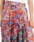 ფოტო #2 პროდუქტის Petite Paisley-Print Tiered Maxi Skirt