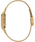 ფოტო #2 პროდუქტის Women's Soft Square Gold-Tone Stainless Steel Mesh Bracelet Watch 28mm
