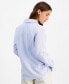 ფოტო #2 პროდუქტის Women's Double-Crepe Button-Down Roll-Tab-Sleeve Shirt