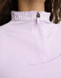 Фото #6 товара Threadbare Petite Ski base layer banded waistband leggings and long sleeeve top set in lilac