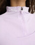 Threadbare Petite Ski base layer banded waistband leggings and long sleeeve top set in lilac Сиреневый, 44 - фото #6