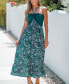 Фото #2 товара Women's Paisley Print Ruffled Beach Dress