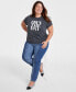 Фото #2 товара Trendy Plus Size Crewneck Own The Day Graphic T-Shirt, Created for Macy's