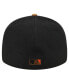 Фото #4 товара Men's Black San Francisco Giants Team Suede Visor Low Profile 59FIFTY Fitted Hat