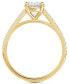 ფოტო #3 პროდუქტის Diamond Cathedral Pavé Band Engagement Ring (5/8 ct. t.w.) in 14k White, Yellow or Rose Gold
