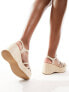 Glamorous platform sandals in natural