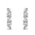 Фото #2 товара Decent silver earrings with zircons EA464W