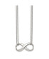 ფოტო #2 პროდუქტის Polished Infinity Symbol on a 2-Strand Cable Chain Necklace