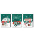 Фото #1 товара Camper Christmas - Red and Green Wall Art and Holiday Home Decor 7.5" x 10" 3 Ct