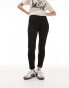 Topshop Petite high rise Jamie jeans in black