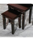 Фото #3 товара 3-Piece Nesting Table Set, Espresso