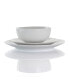 Josefa 18 Piece Porcelain Dinnerware Set with Large Serving Bowls