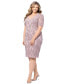 Plus Size Soutache Lace Sheath Dress