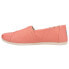 TOMS Alpargata Slip On Womens Pink Flats Casual 10017742T