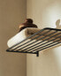 Фото #7 товара Dark metal towel shelf