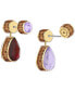 ფოტო #3 პროდუქტის Gold-Tone Mismatch Crystal Drop Earrings