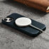 Skórzane etui iPhone 14 Plus magnetyczne z MagSafe Oil Wax Premium Leather Case granatowy