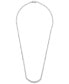 Diamond Graduated 17" Tennis Necklace (1 ct. tw) in 14k White Gold or 14k Yellow Gold, Created for Macy's