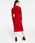 Фото #2 товара Mock-Neck Midi Dress, Created for Macy's