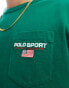 Фото #2 товара Polo Ralph Lauren Sport Capsule crest logo t-shirt classic oversized fit in mid green