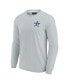 Men's and Women's Gray Houston Astros Super Soft Long Sleeve T-shirt