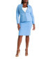 Фото #1 товара Plus Size The Ultimate Stretch Suit Pencil Skirt - 16, Cornflower Blue