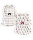 ფოტო #1 პროდუქტის Toddler Girls Organic Cotton Long-Sleeve Dresses 2pk