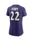 Фото #2 товара Women's Derrick Henry Purple Baltimore Ravens Player Name Number T-Shirt