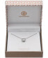 Фото #2 товара Giani Bernini cubic Zirconia Halo Pendant Necklace in Sterling Silver, Created for Macy's