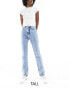 Фото #2 товара In The Style Tall straight leg jeans in light blue wash