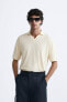 Textured polo shirt