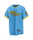 ფოტო #2 პროდუქტის Men's Powder Blue Milwaukee Brewers City Connect Replica Team Jersey