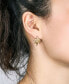 ფოტო #3 პროდუქტის Silver-Tone Champagne Flower Cluster Earrings