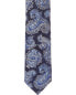 Фото #2 товара Boss Hugo Boss Open Blue Fantasy Wool-Blend Tie Men's Blue Pce.