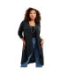 ფოტო #1 პროდუქტის Plus Size June + Vie High-Low Cardigan