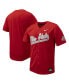 Фото #1 товара Men's Scarlet Ohio State Buckeyes Replica Full-Button Baseball Jersey