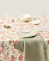 Floral cotton tablecloth